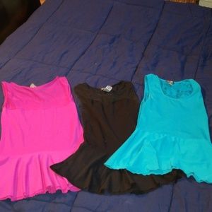 3 spandex shirts
